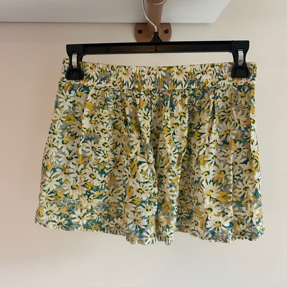 Mossimo Supply Co Floral Shorts Elastic Waist Summer Casual Womens S/P - Picture 3 of 4
